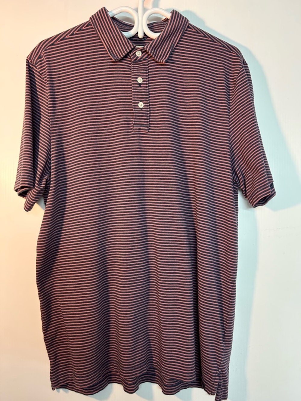 Faherty striped polo large